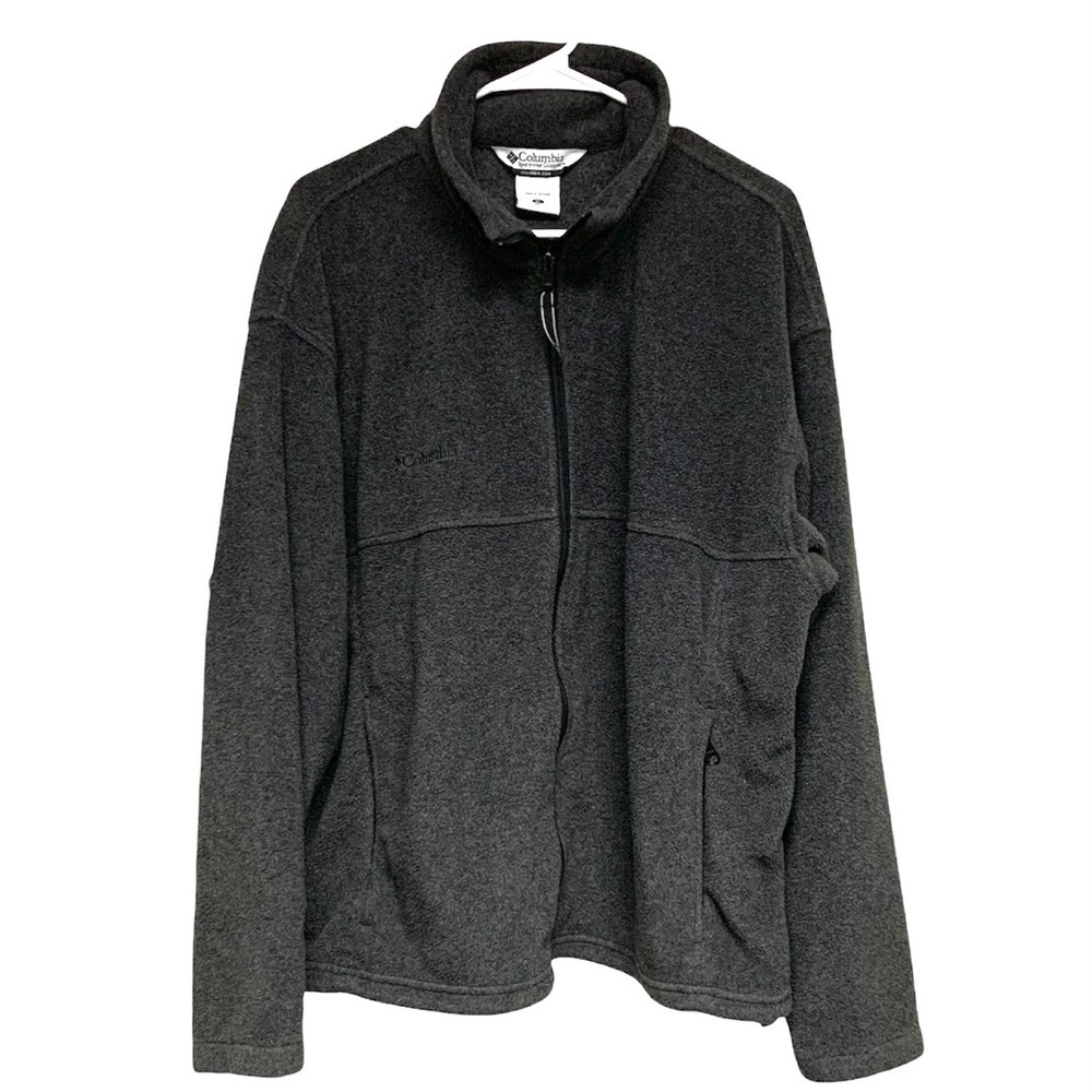 Columbia Sportswear men fleece zip-up jacket with pockets size XL Extra Large